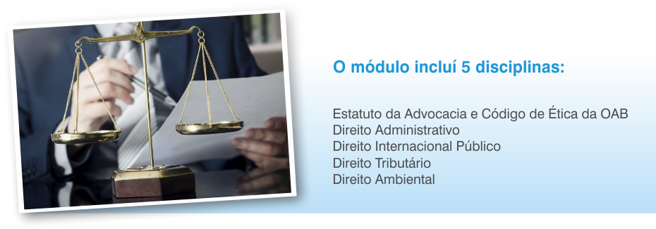 Preparatório 1ª etapa da OAB - Módulo Estatuto Advocacia e Direito Público