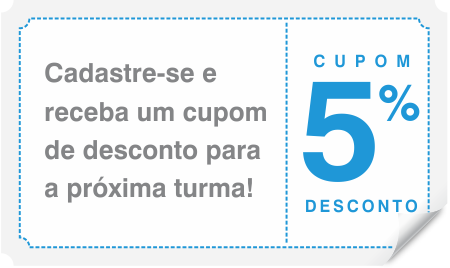 Cadastre-se e receba um cupom de 5% de desconto para os cursos do professor Márcio Vieira!